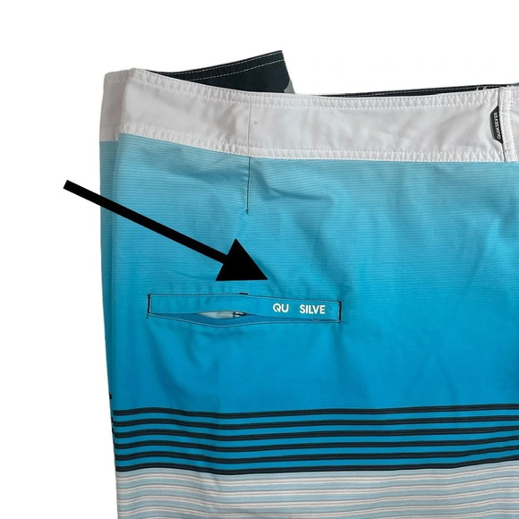 SH676 Mens Quicksilver Surfing Brand Stretch Beach Board Shorts 40 - Picture 5 of 7